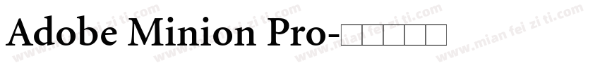 Adobe Minion Pro字体转换